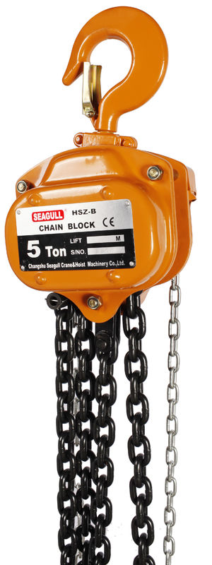 Professional 5 Ton 3 Meters Manual Chain Block For Construction / Factory