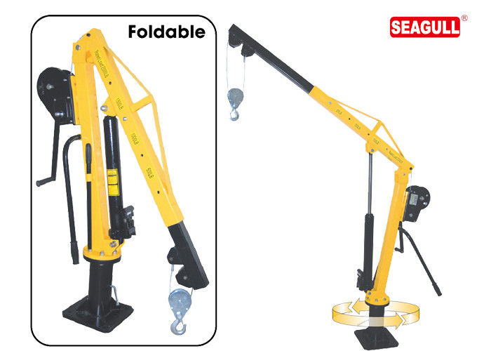 Powder Coated HW1000 Manual Jib Crane 1000 Kg Capacity For Truck Lifting