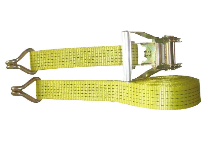 Soft Polyester Flat Webbing Slings Safety Lifting Belt For Wharf GS CE Standard
