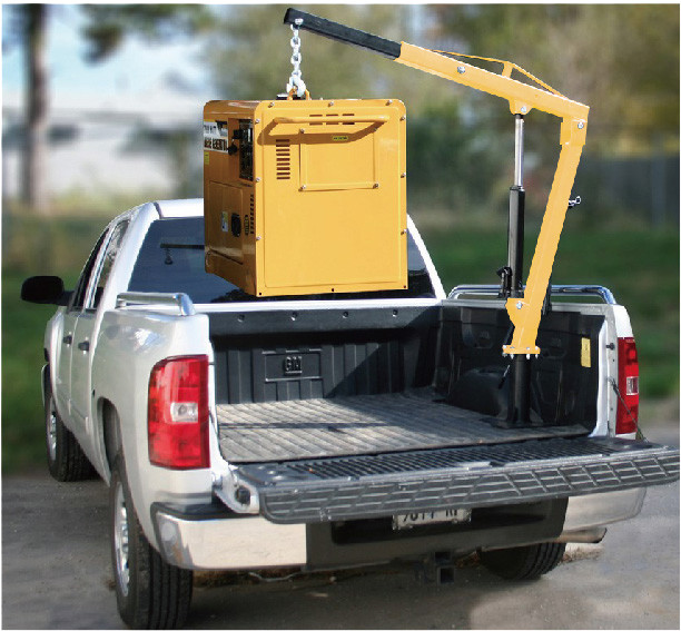 1T Vehicle Mounted Remote Control Jib Hoist Lifting Devices For Light