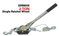 2 tonne Manual Hand Power Puller , Single / Double Ratchet Wheel Cable Hoist Puller