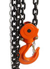 Orange Heavy Duty Chain Lifter , Chain Pulley Block 30 ton CE GS