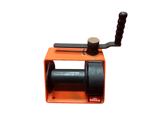 600lb Hand Lifting Winch 15 1 Gear Ratio Smooth Load Control O/B/Y ColorPalette