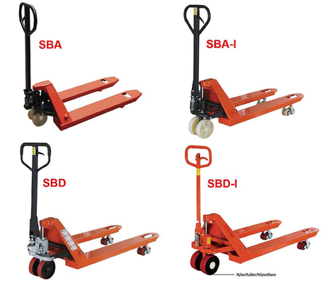 1150mm Fork Lift Manual Hand Pallet Truck with 1 Ton Load Capacity