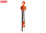 Rated Capacity 3 Ton Manual Hoist Chain Pulley Block With Drop Forged Hooks
