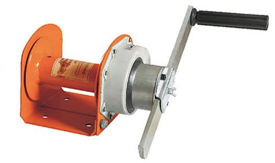 0.01T Test Load Lifting And Pulling Orange Hand Movement Brake Hand Winch
