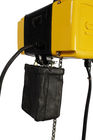 Small Yellow 500kg Electric Chain Hoist For Construction   , Lifting Speed 8 m / Min