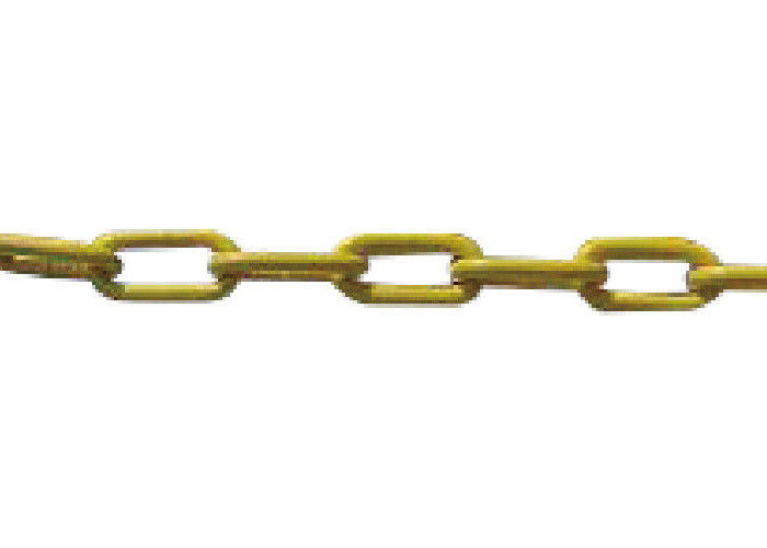 500KN Short Industrial Lifting Chains With Yellow Painting / Lashing Chain Link