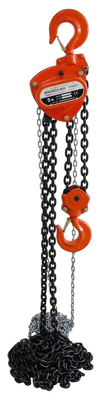 Professional 5000KG Manual Chain Hoist Red HSZ Seires For Lifting