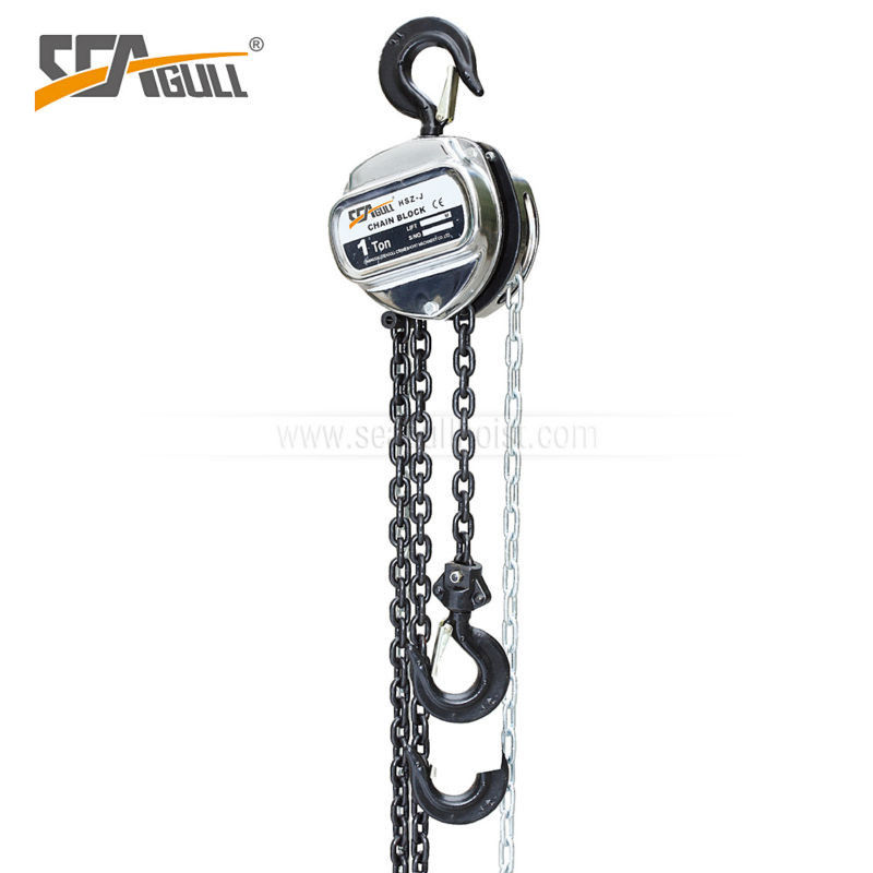 0.5 Ton Chain Hoist Block Light - Weight Steel Body Zn - Plating Hand Chain Hoist