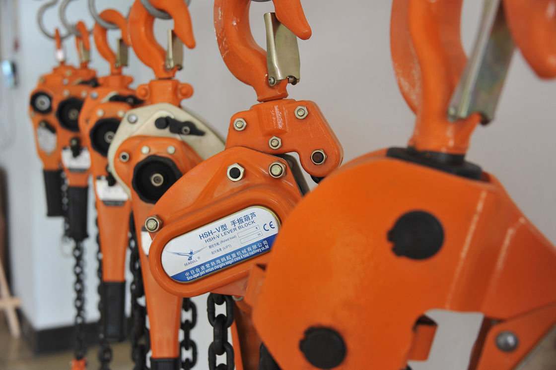 Manual Lifting Equipment Chain Lever Block Hoist With Suspended Hook