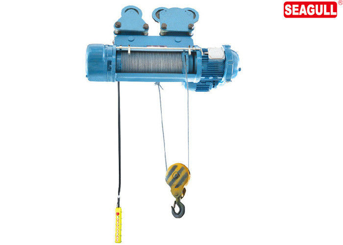 Warehouse Wharf Electric Chain Hoist With Trolley / 10T Wire Rope Pulling Hoist