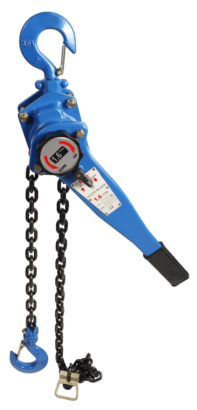 Alloy Steel 8x24 Chain Lever Hoist Painted Surface 1.5-9m Lifting Height with Steel Lever